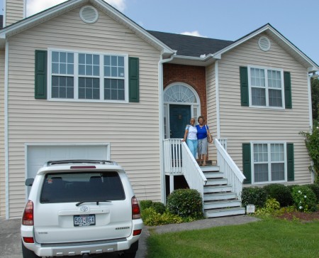 Me and Cynthia on front steps