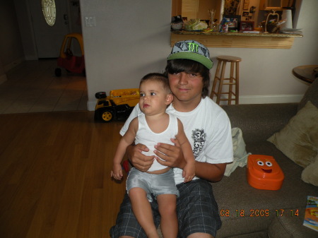 My youngest son Anthony with his Nephew Jacob