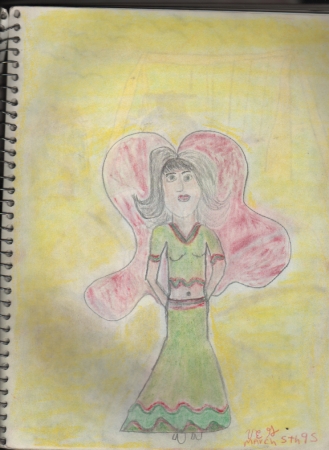 belly dancer cartoon