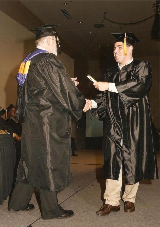 Receiveng Assiciates degree diploma
