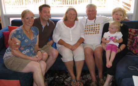 with Peggy Mueller and her family
