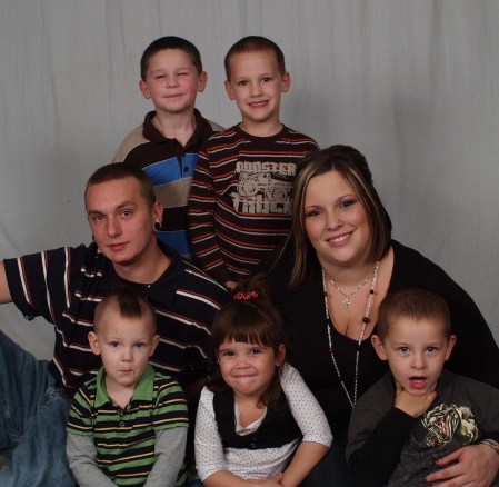 my 2 sons, daughter-in-law and grandkids