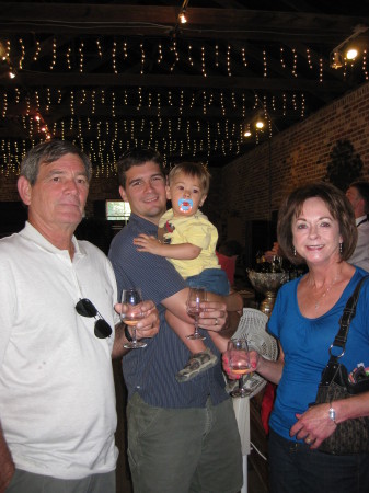 Gregg, son John, grandson Reece and Sharon