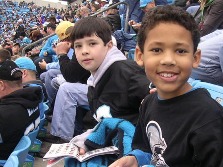 Jonathan & Joseph at the Panthers game