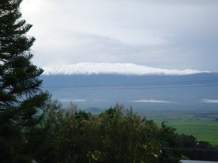 Snow on Mauna Kea, Big Island, Hawaii