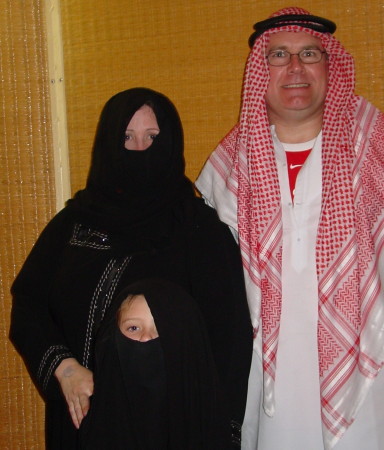 Family & I in Muslim garb 2008