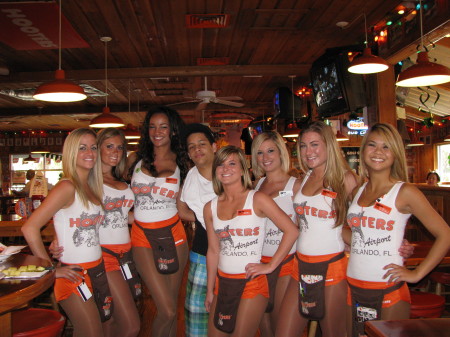Dewayne his brother with the hooters girls