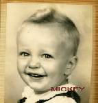 Mickey as a very young lad