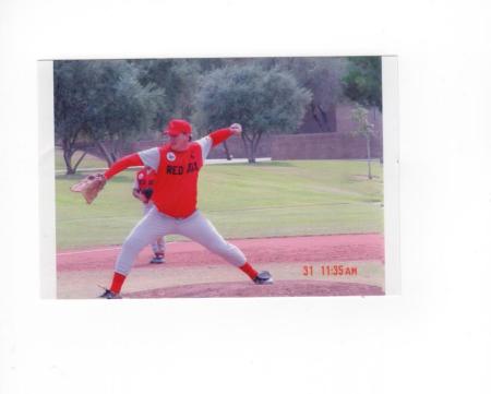 Pitching in Phoenix, AZ-- MSBL World Series