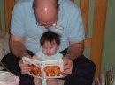 Reading a nightly bedtime story with Daddy
