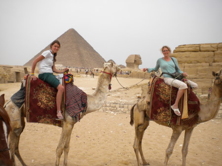 Me and Steph at The Pyramids in Egypt