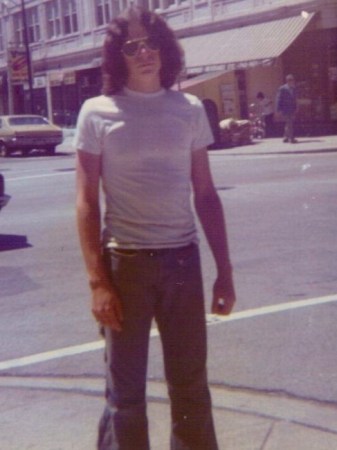 on Devon avenue wearing cool shades 1973