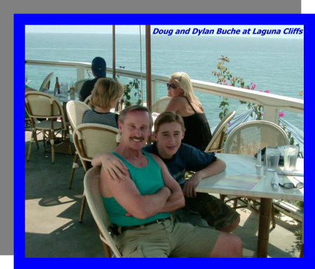 doug and dylan at the cliffs laguna beach