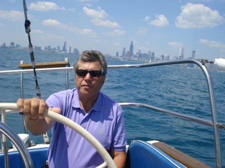 Sailing on Lake Michigan