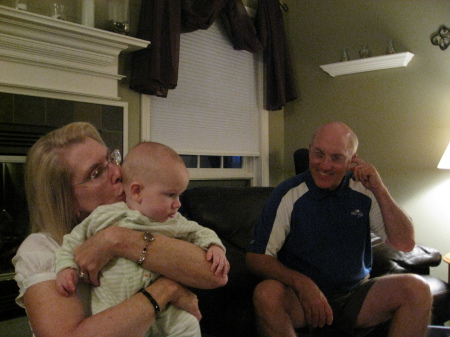 Lynn, grandson Luke and Tom