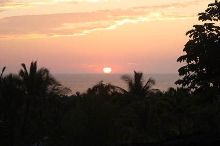 a sunset off our lanai (porch)