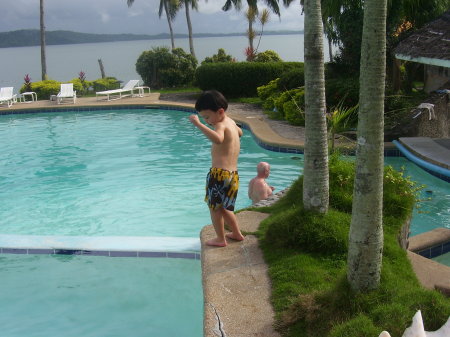 Swimming at Leyte Park Resort