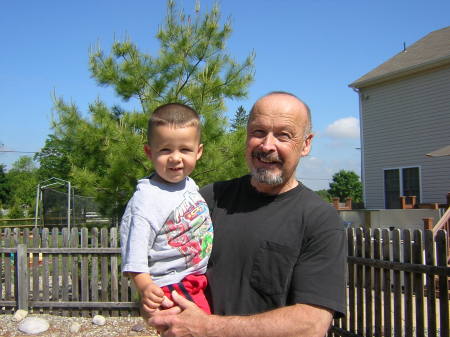 Stevie B. and grandson