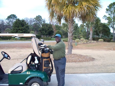 Playing Golf at Old Solth, Hilton Head Island