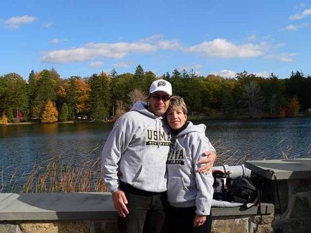 Football fans at West Point