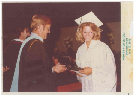 Kelly at Hoover graduation 6-13-78
