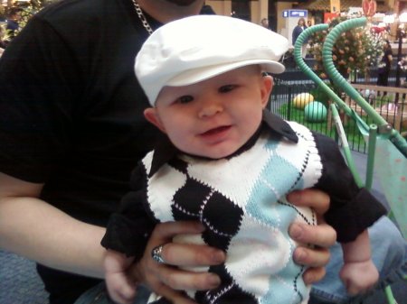 My newest grandson...Kaiden at Easter 2009