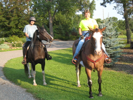Aug'09 - riding with my friend Cathy