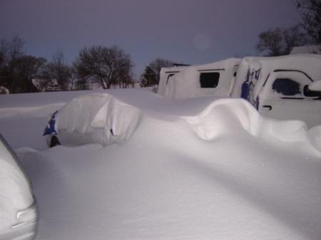 My truck and OH A CAR!