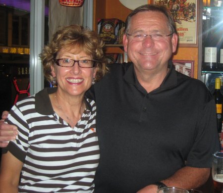 My wife June and I on my retirement flight