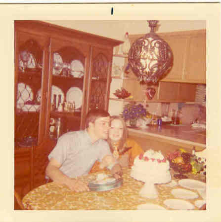 John Kocian and I on our anniversary 1971