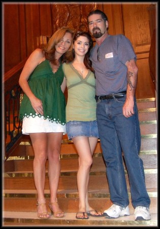 Me, daughter Bri & hubby at Titanic Exhibit