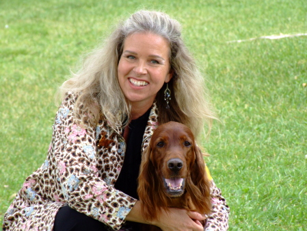 With Maggie at a dog show in 2009