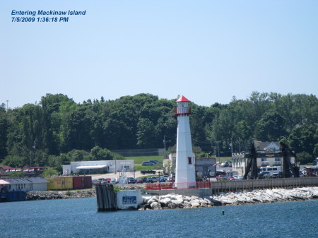 Entering Mackinaw Island