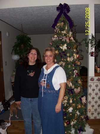 My little sister Karen & I Christmas of '08'