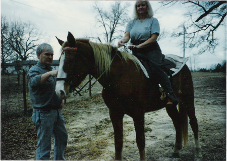 My husband Lonnie aka Lee, Sugar Boy and me.