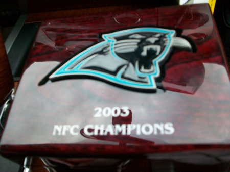 Carolina Panthers Super Bowl Ring Box, XXXVIII