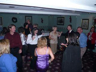 Group Dancing (Lori Connolly in black & white)