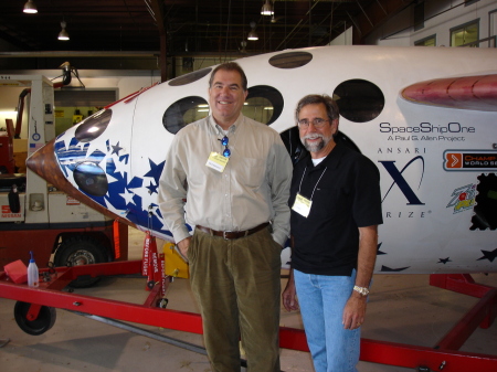 Dick Kreidel and me after Space Ship One Fligh