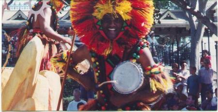 Performing in the Lion King Celebration at DL.