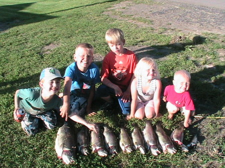 Kids love to fish