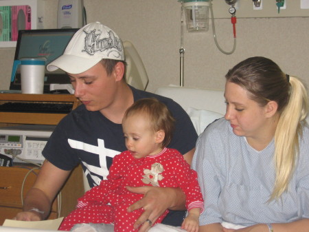 The Happy family celebrating Brooklynn's birth