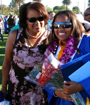 Proud Mom at Lauren's graduation