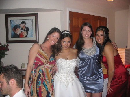 Our girls at Denise wedding,Sarah,Becca&Leslie