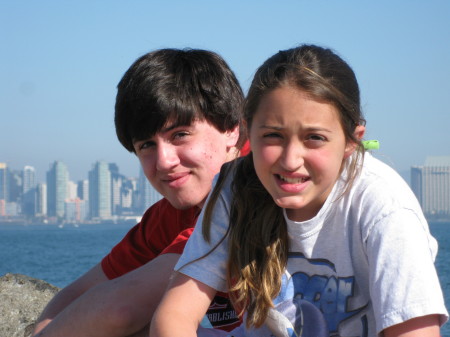 My kids in San Diego in March, 2009