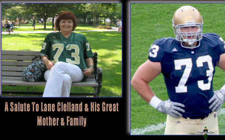 Pic of Mom and son at Notre Dame  Go #73!!