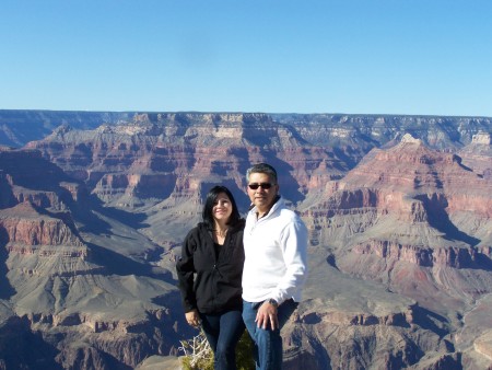 My wife (Peggy) and I at the Grand Canyon