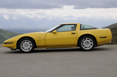 The ZR-1 up Hatcher Pass Road.