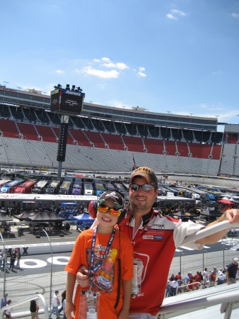 Colby and I at Bristol TN Aug. 2008