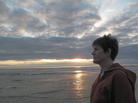 me at the beach in Waldport OR 2009