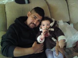 Natalie and her daddy Efrain